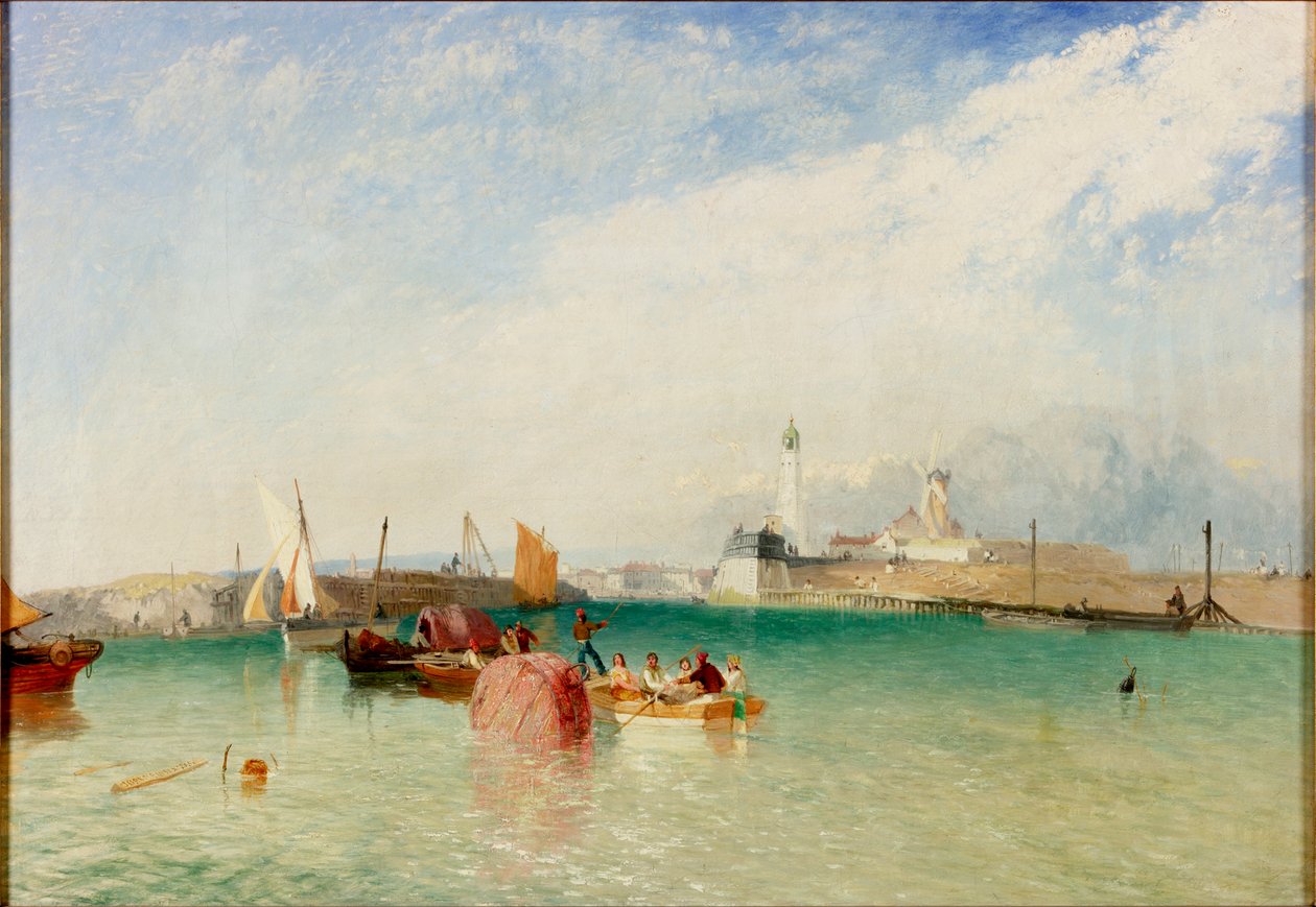 El puerto, Littlehampton, 1851 de James Baker Pyne