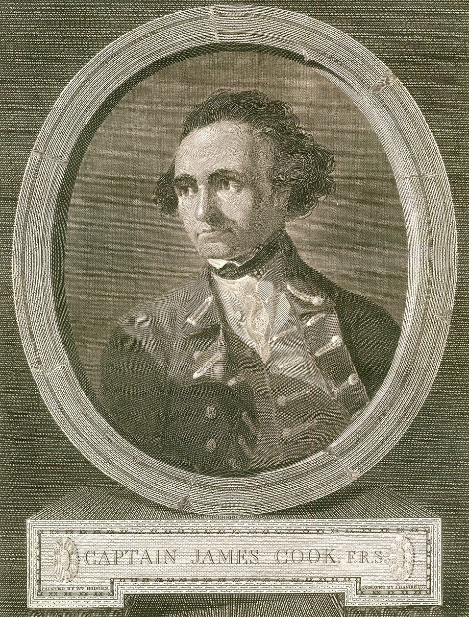 Retrato del Capitán James Cook de James Basire