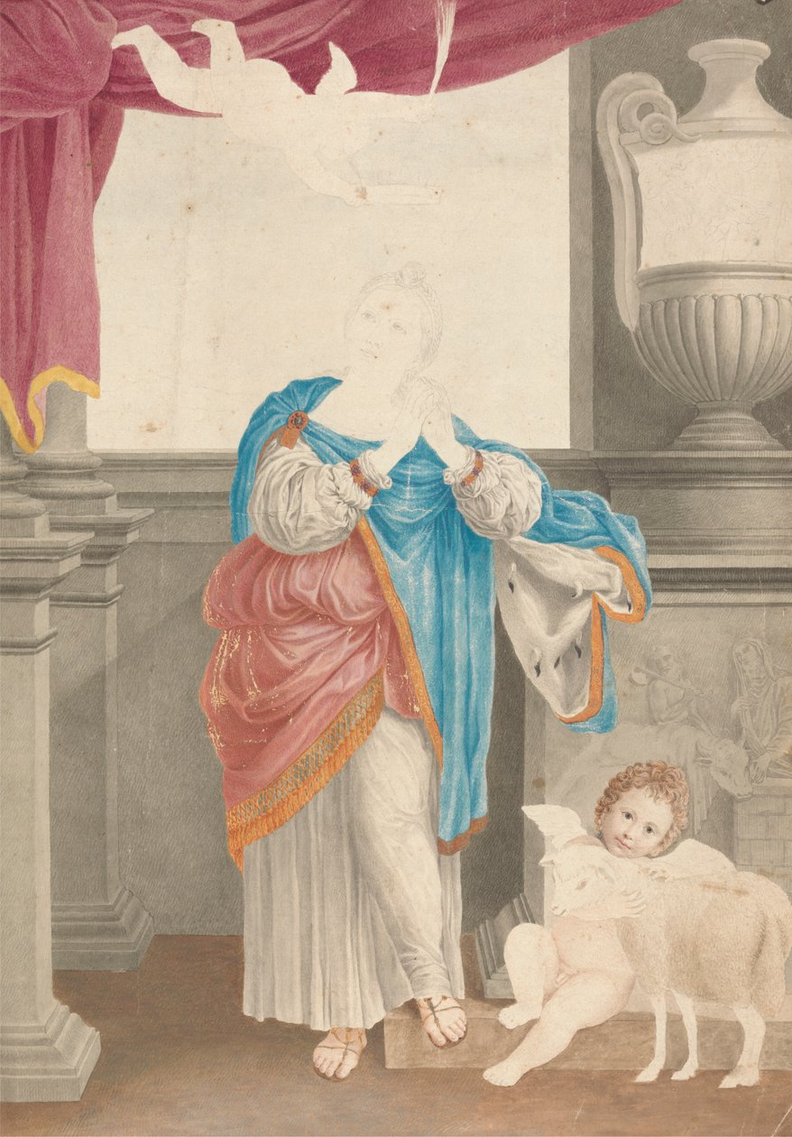 Santa Inés (según Domenichino) de James Bruce