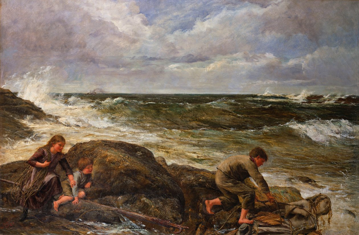 Cazando una sirena, 1883 de James Clarke Hook