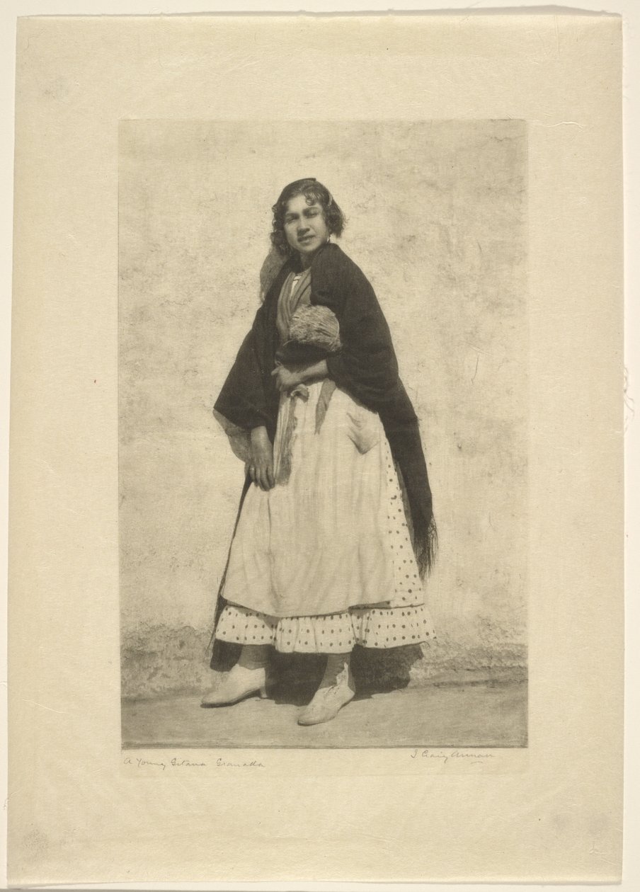 Una joven gitana, Granada de James Craig Annan