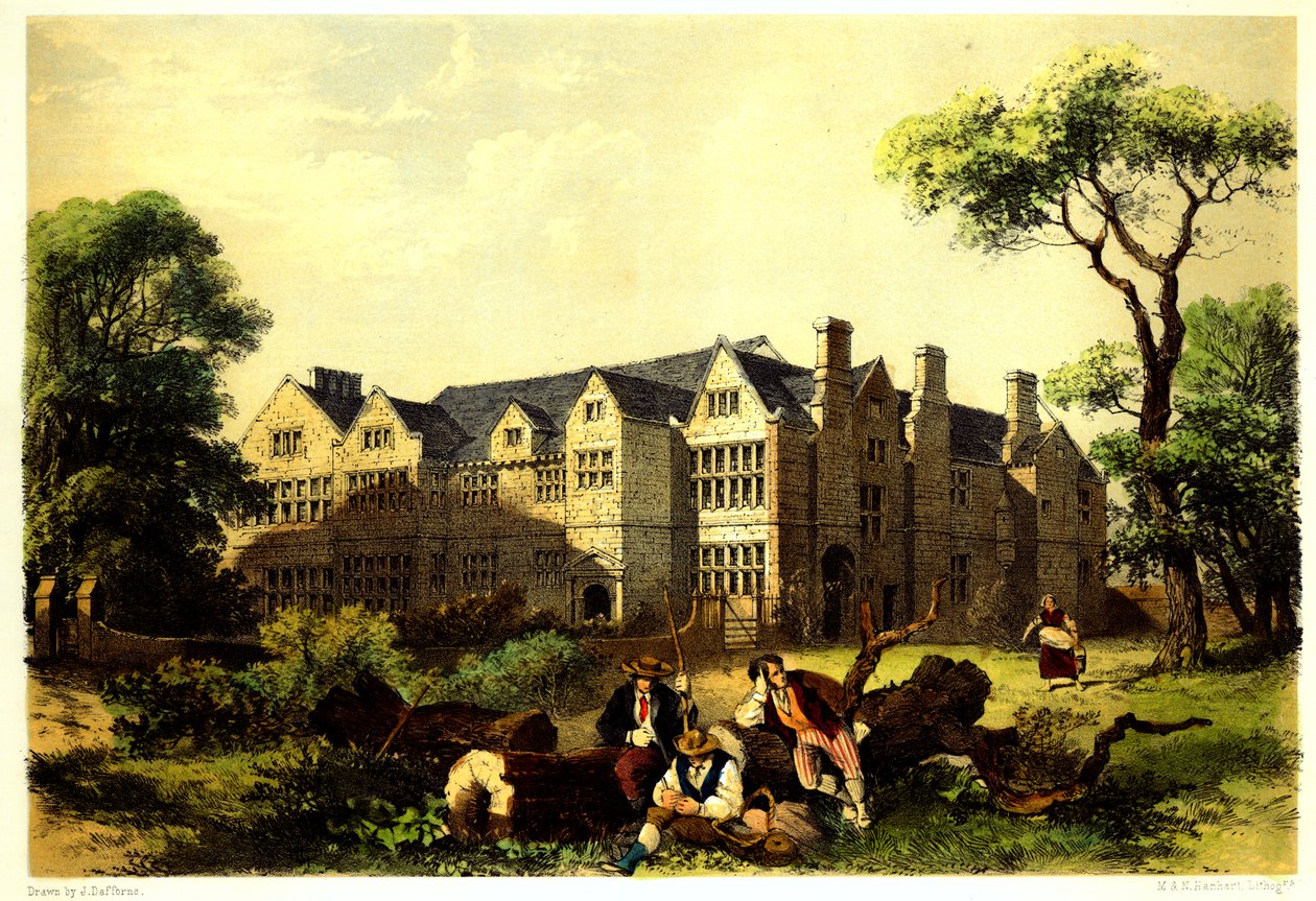 Sawston Hall, Cambridgeshire, 1848 de James Dafforne
