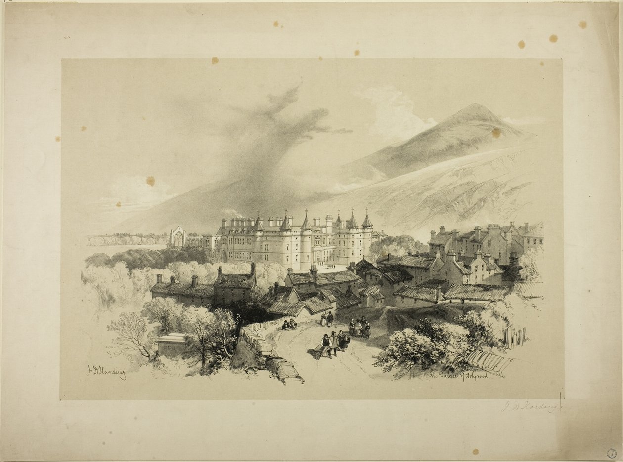 El Palacio de Holyrood de James Duffield Harding