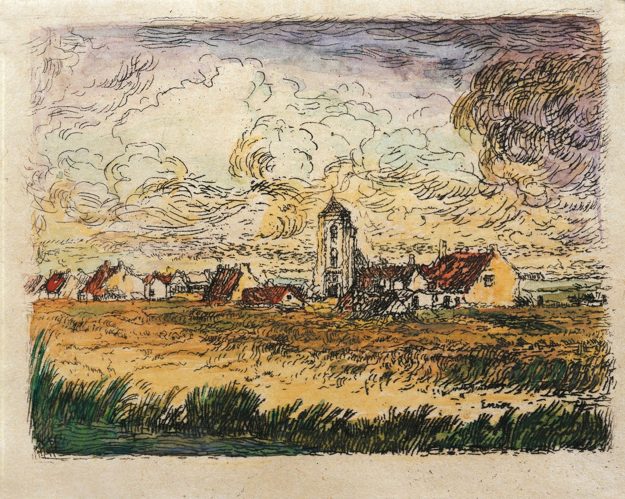 Bélgica, Pequeña vista de Mariakerke de James Ensor