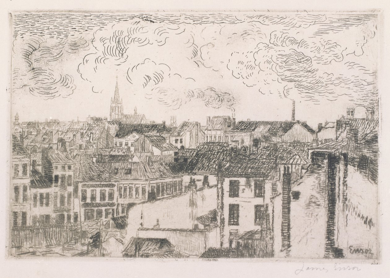 Azoteas de Ostende de James Ensor