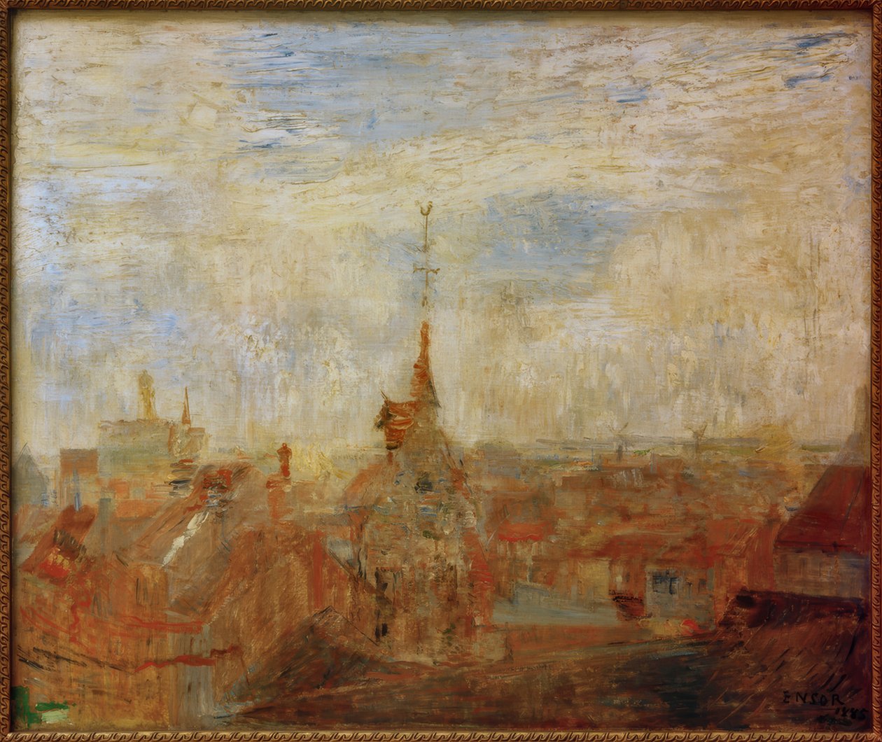 Los techos de Ostende de James Sidney Ensor