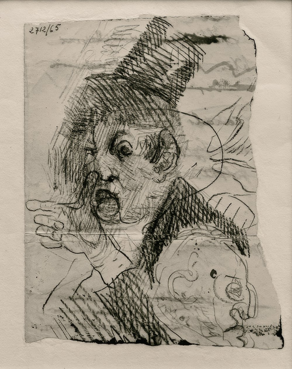 Dos cabezas y una mano de James Sidney Ensor