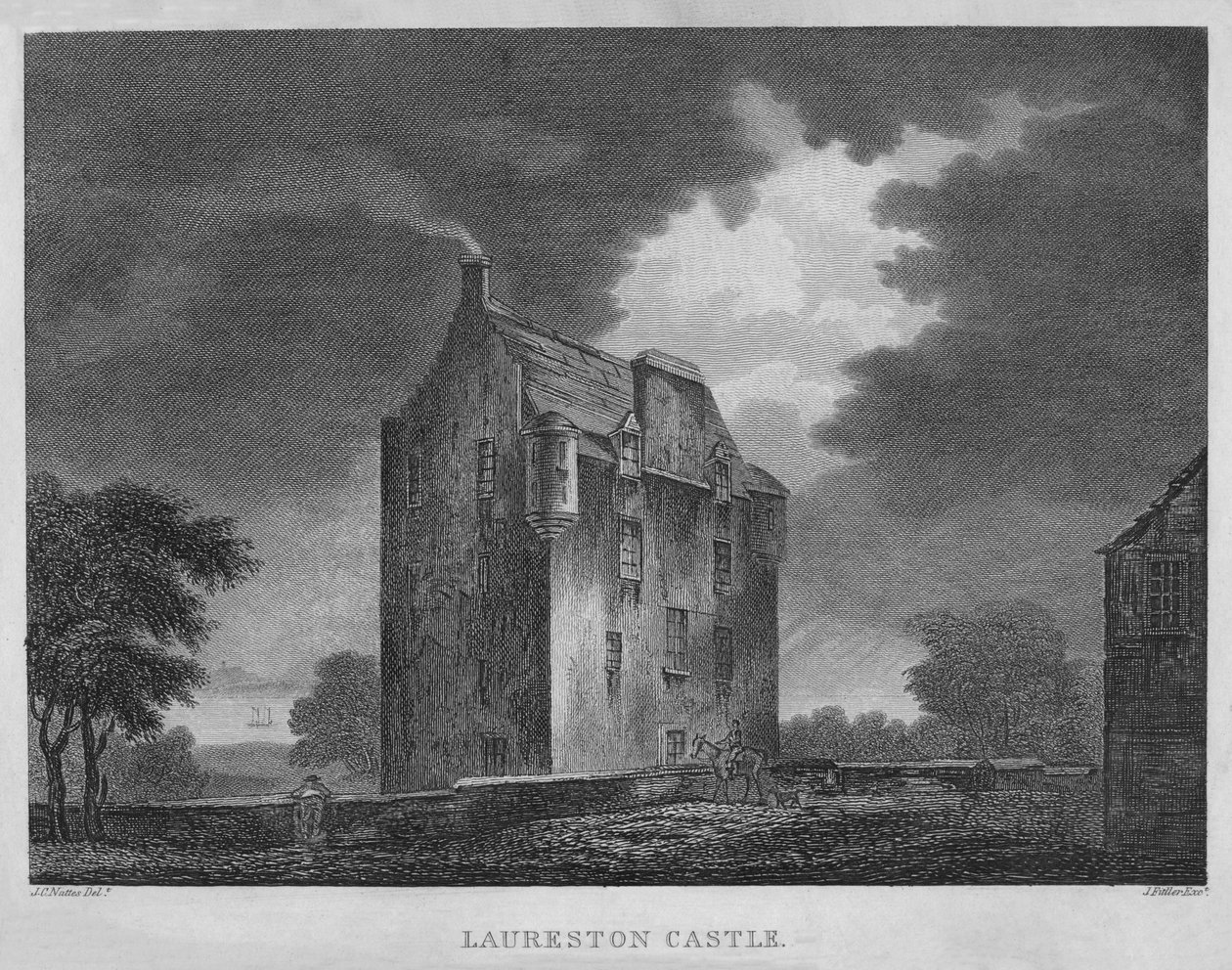 Castillo de Laureston de James Fittler