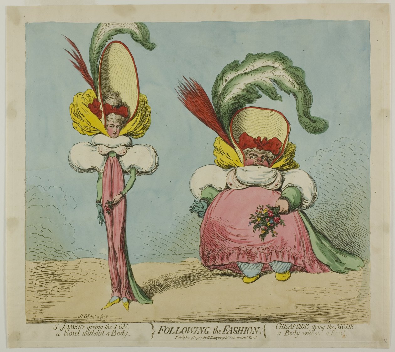 Siguiendo la moda de James Gillray
