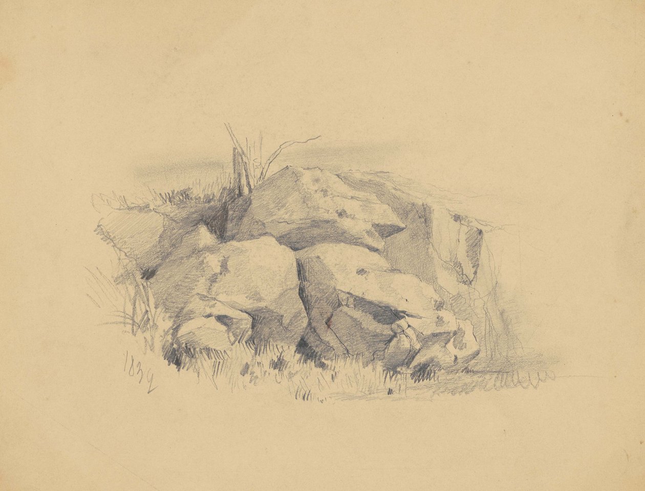 Rocas, 1839 de James Goodwin Clonney