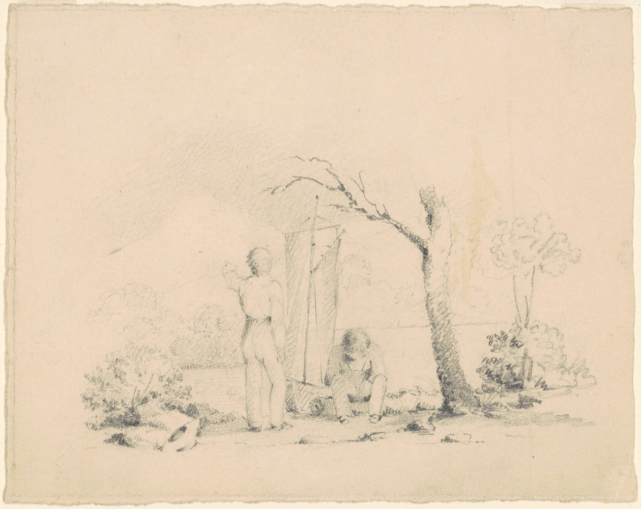 Niños con un barco de James Goodwyn Clonney