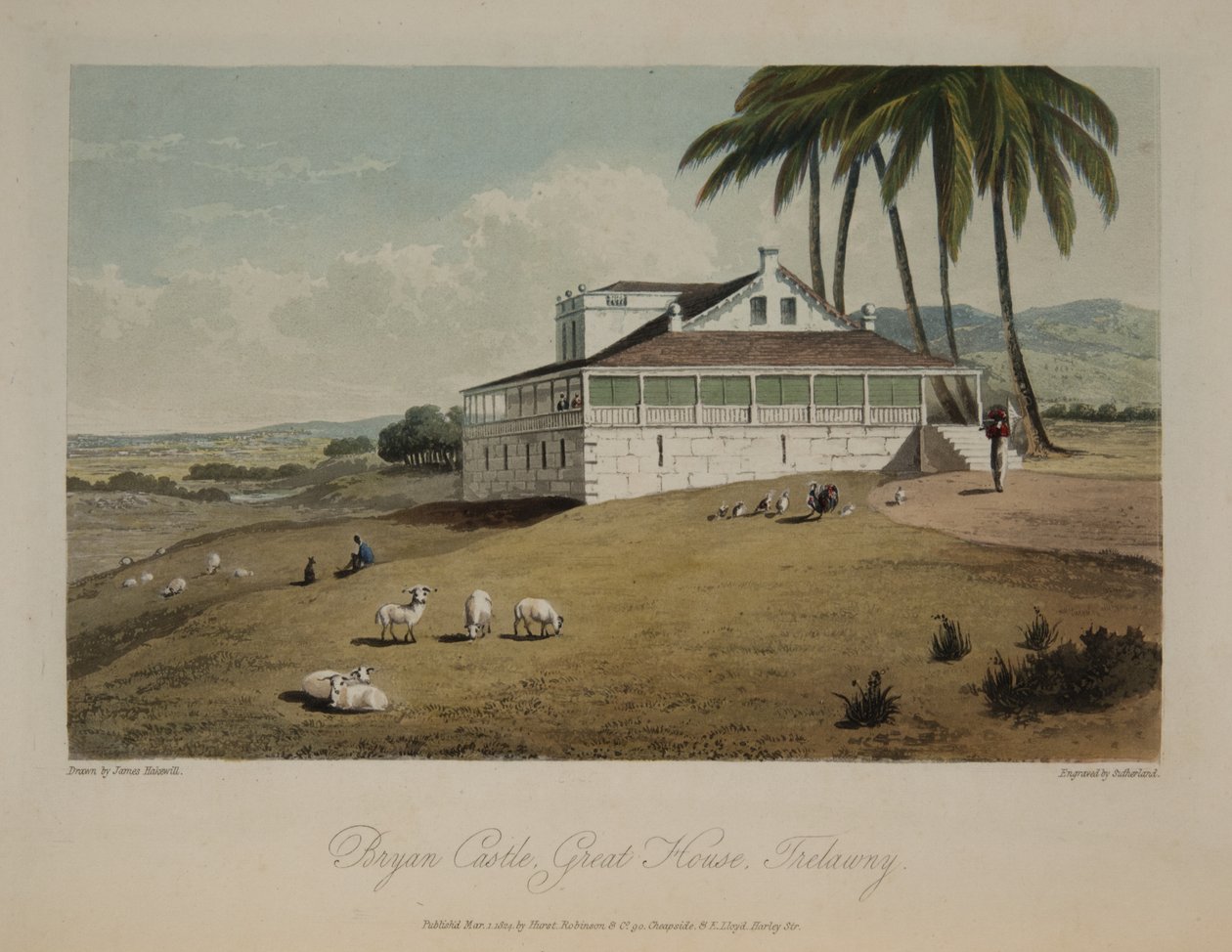 Castillo de Bryan, Great House, Trelawny de James Hakewill