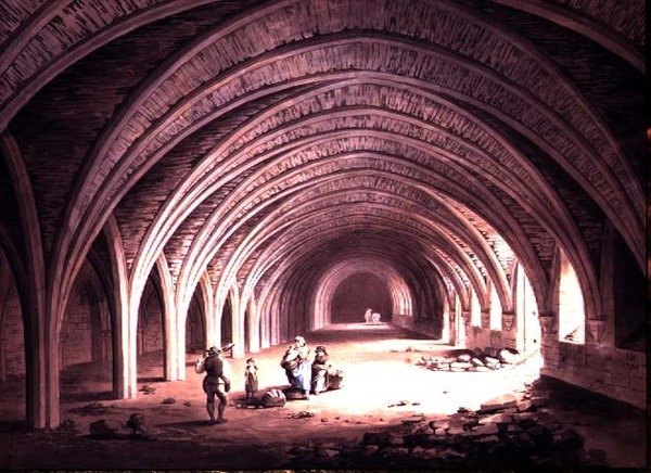 El claustro en la Abadía de Fountains de James Halfpenny