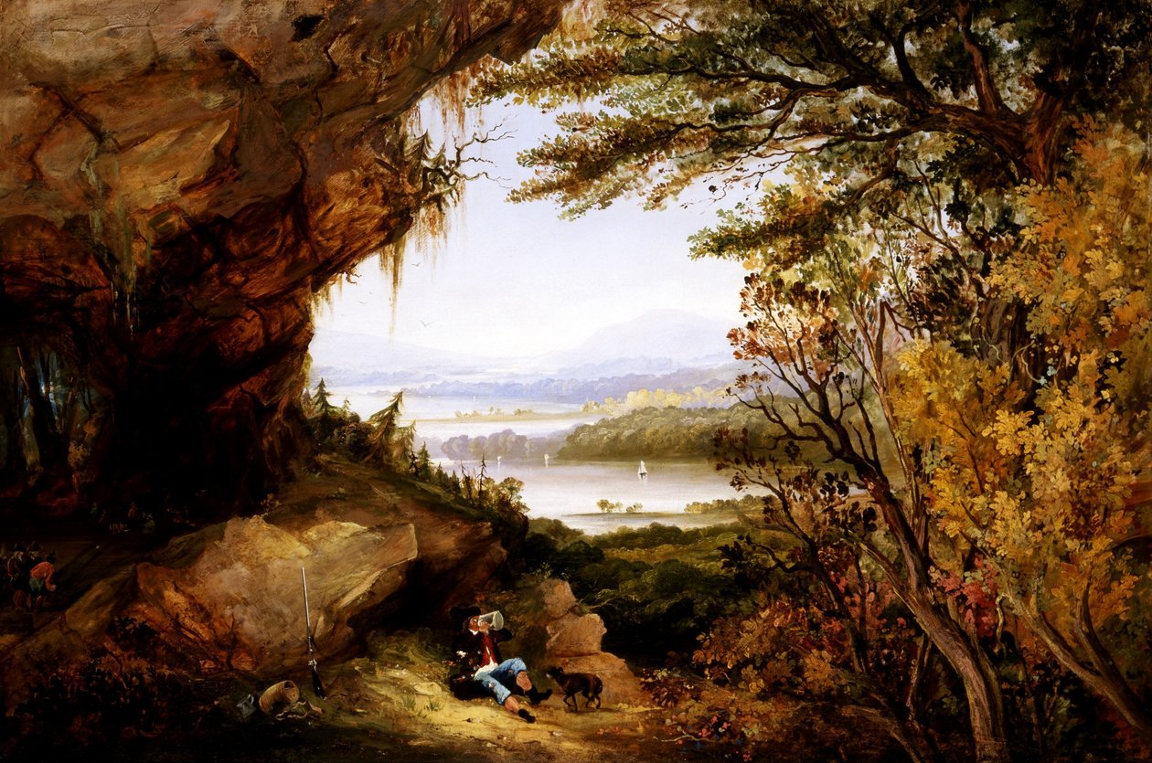 Escena en el Hudson (Rip Van Winkle) de James Hamilton