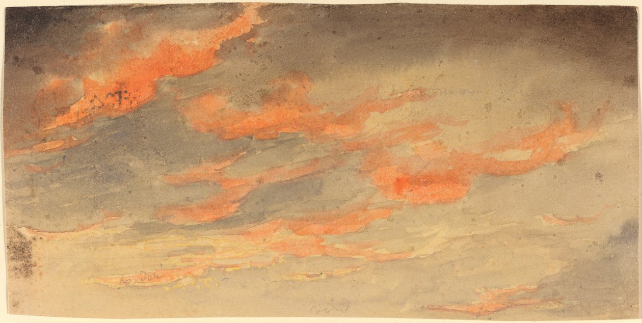 Nubes al atardecer de James Hamilton Shegogue