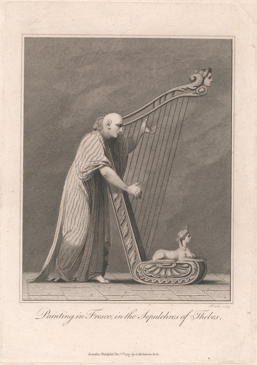 Pintura en los Sepulcros de Tebas de James Heath
