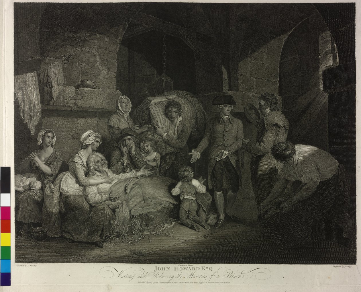 John Howard en la visita a una prisión de James Hogg