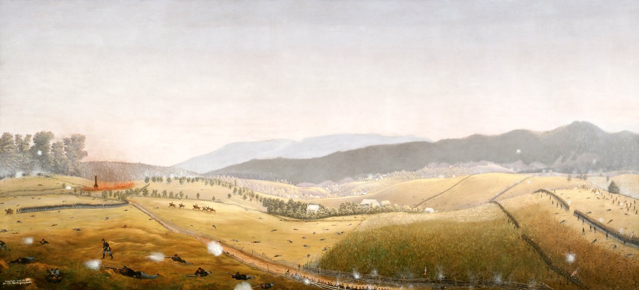 Iglesia Dunker / West Woods (óleo sobre tabla) de James Hope