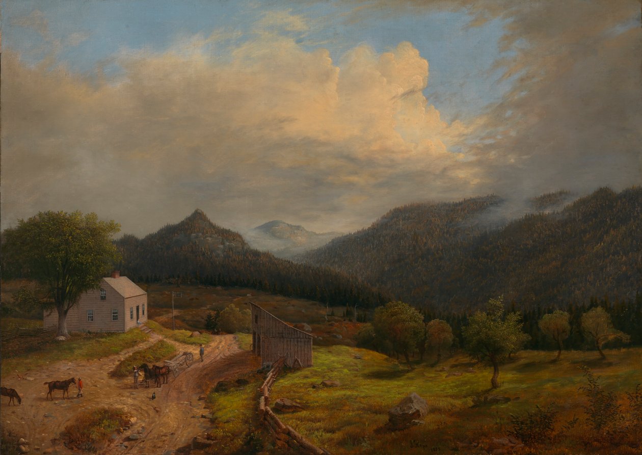 Taberna en New Boston, Vermont, 1855 de James Hope
