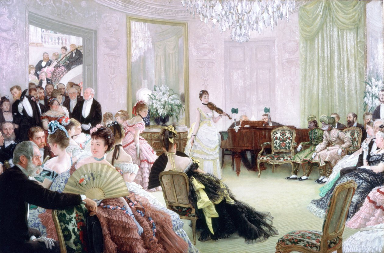 ¡Silencio!, El Concierto, c. 1875 de James Jacques Joseph Tissot