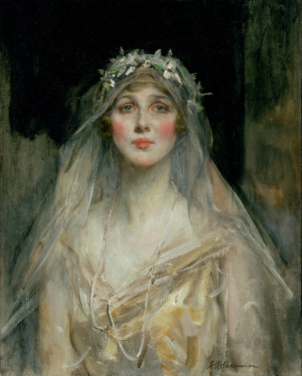 Retrato de una novia de James Jebusa Shannon