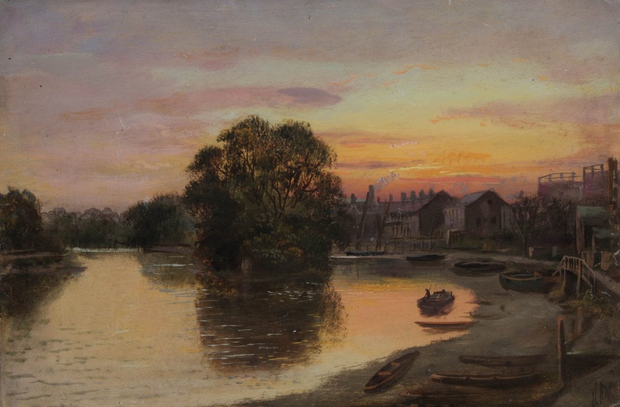 Kew al atardecer - propiedad de Patons de James Lewis