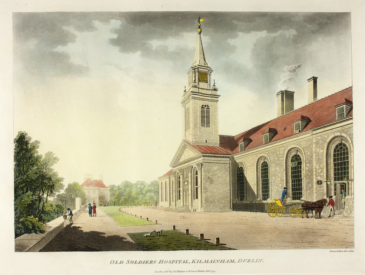 Hospital de Viejos Soldados, Kilmainham, Dublín de James Malton