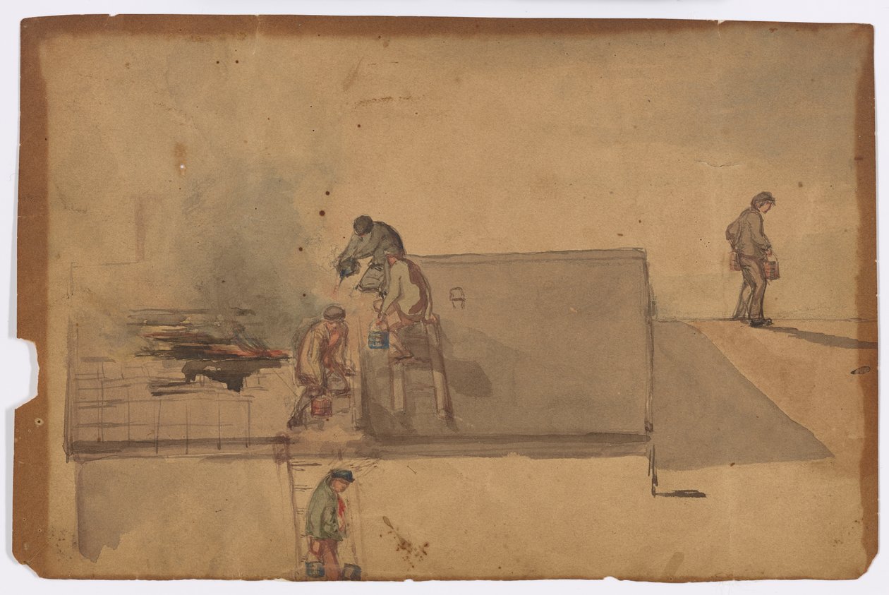 Un incendio en Pomfret de James Abbott McNeill Whistler