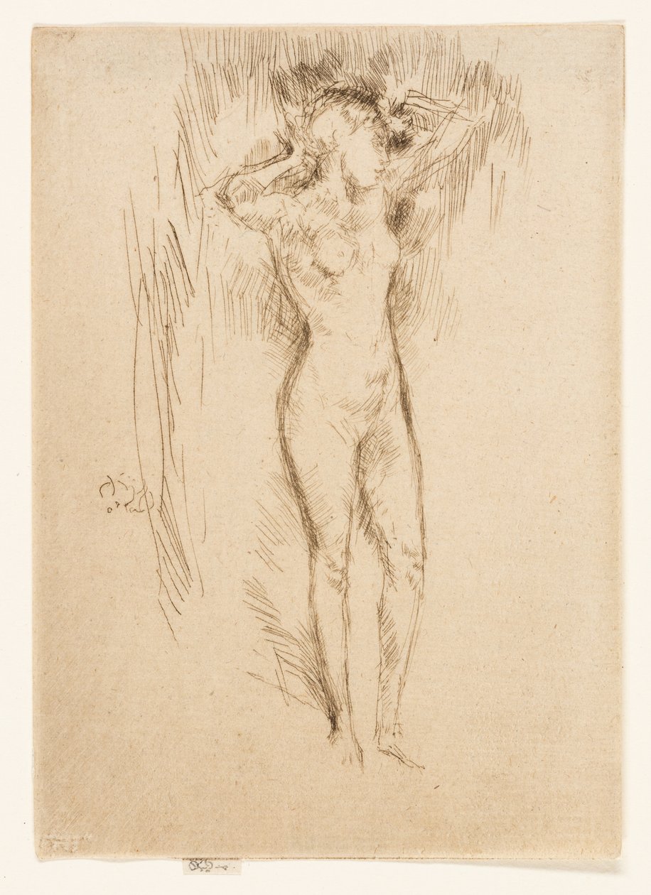 Atando el cabello de James Abbott McNeill Whistler