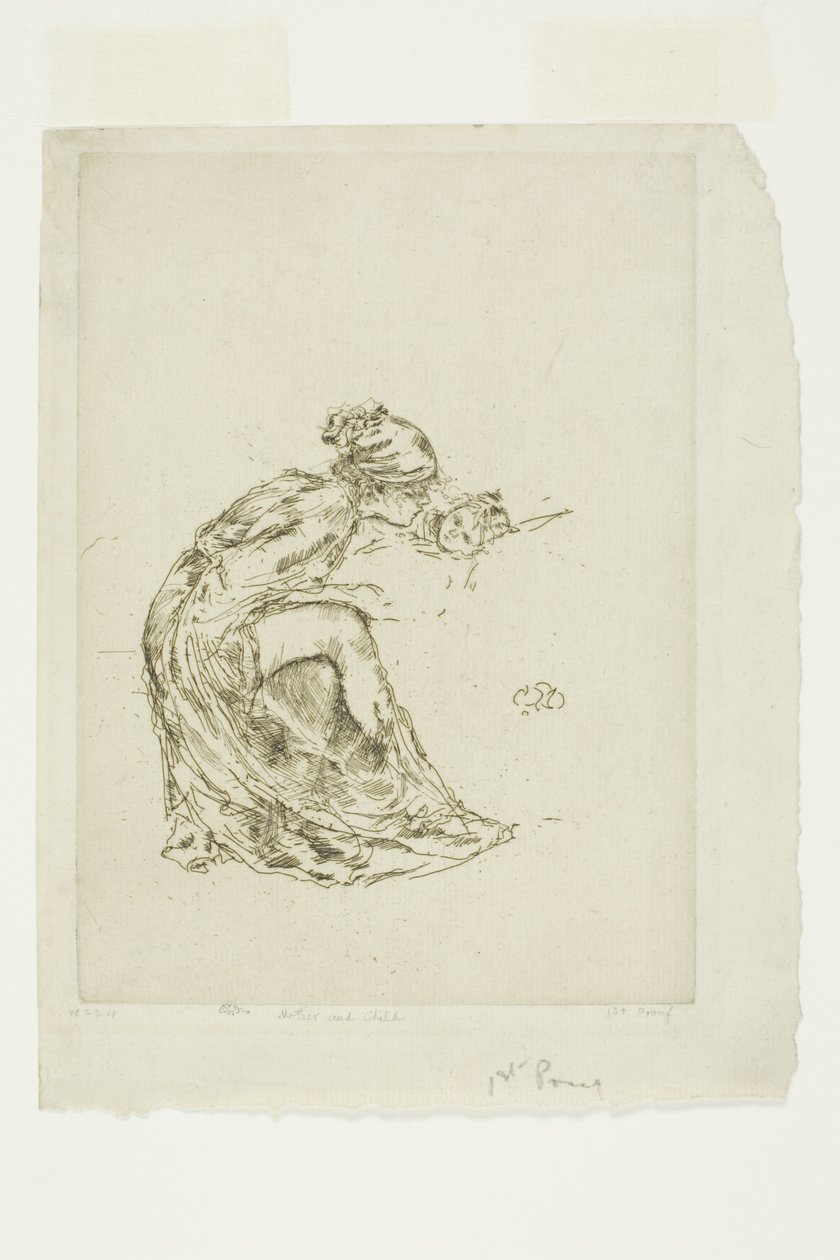 Camafeo, No. 1 (Madre e hijo) de James Abbott McNeill Whistler