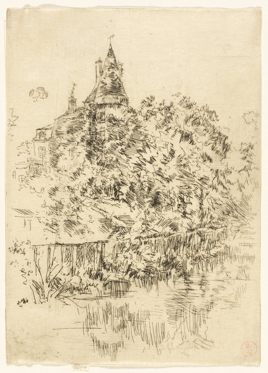 Castillo de Verneuil, Touraine de James Abbott McNeill Whistler
