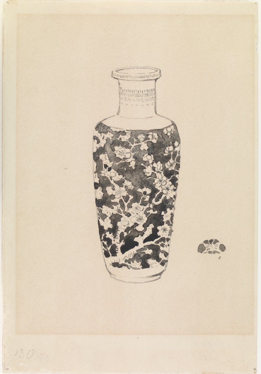 Jarrón cilíndrico con cuello grueso de James Abbott McNeill Whistler