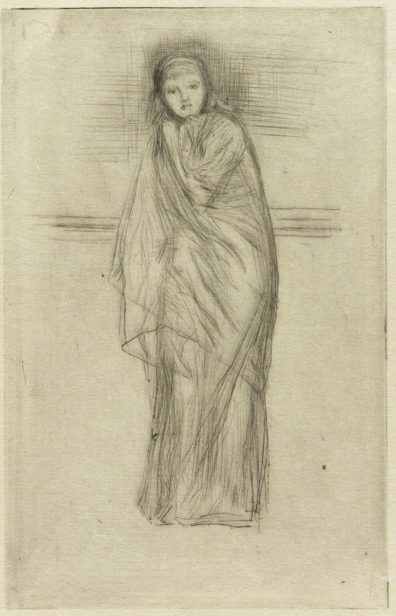 Modelo drapeado de James Abbott McNeill Whistler
