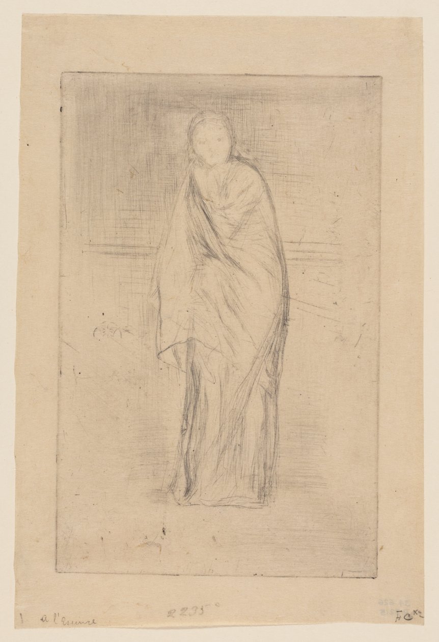 Modelo drapeado de James Abbott McNeill Whistler