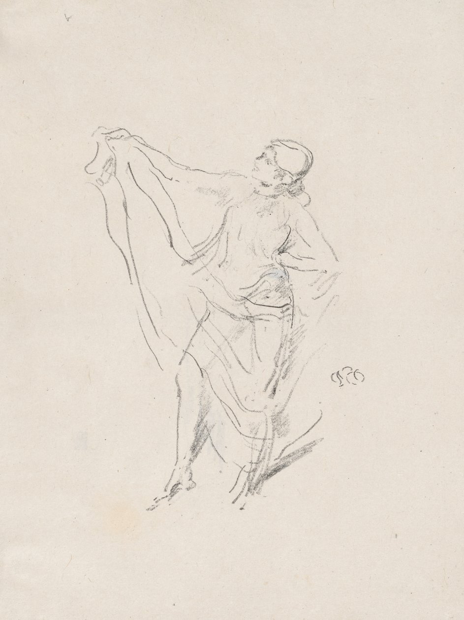 Modelo drapeado, Bailarina de James McNeill Whistler