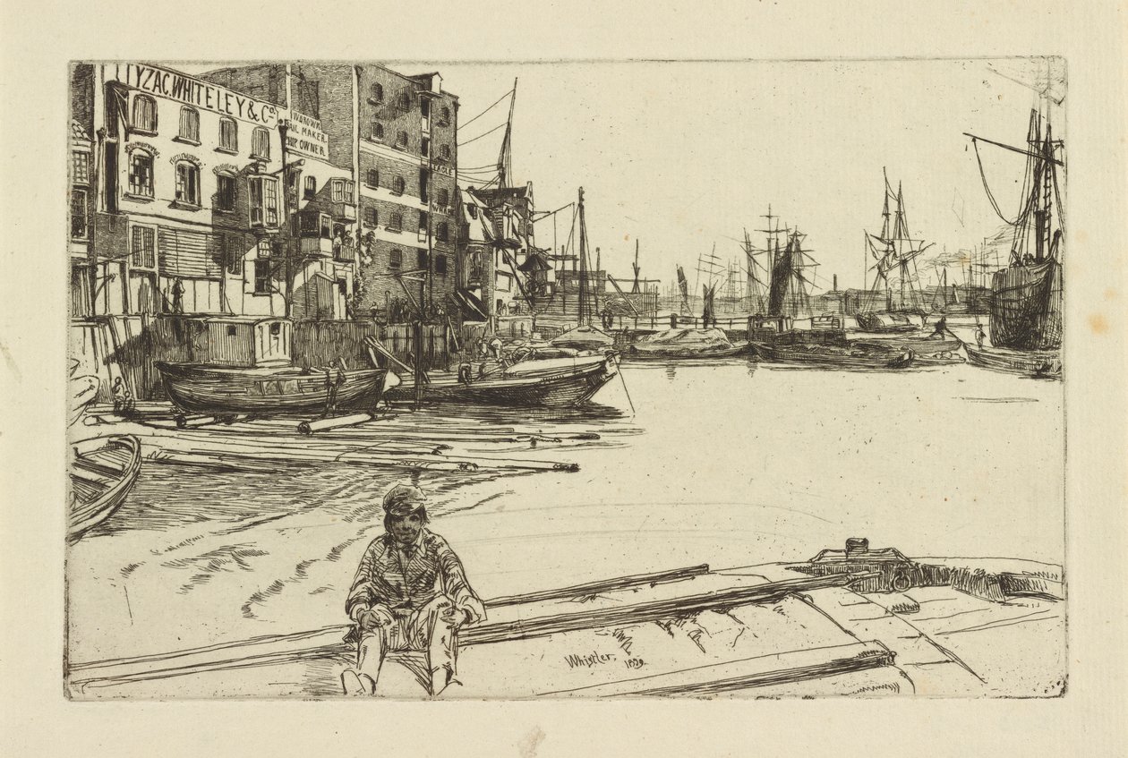 Muelle del Águila (Tyzac Whiteley y Co.) de James Abbott McNeill Whistler