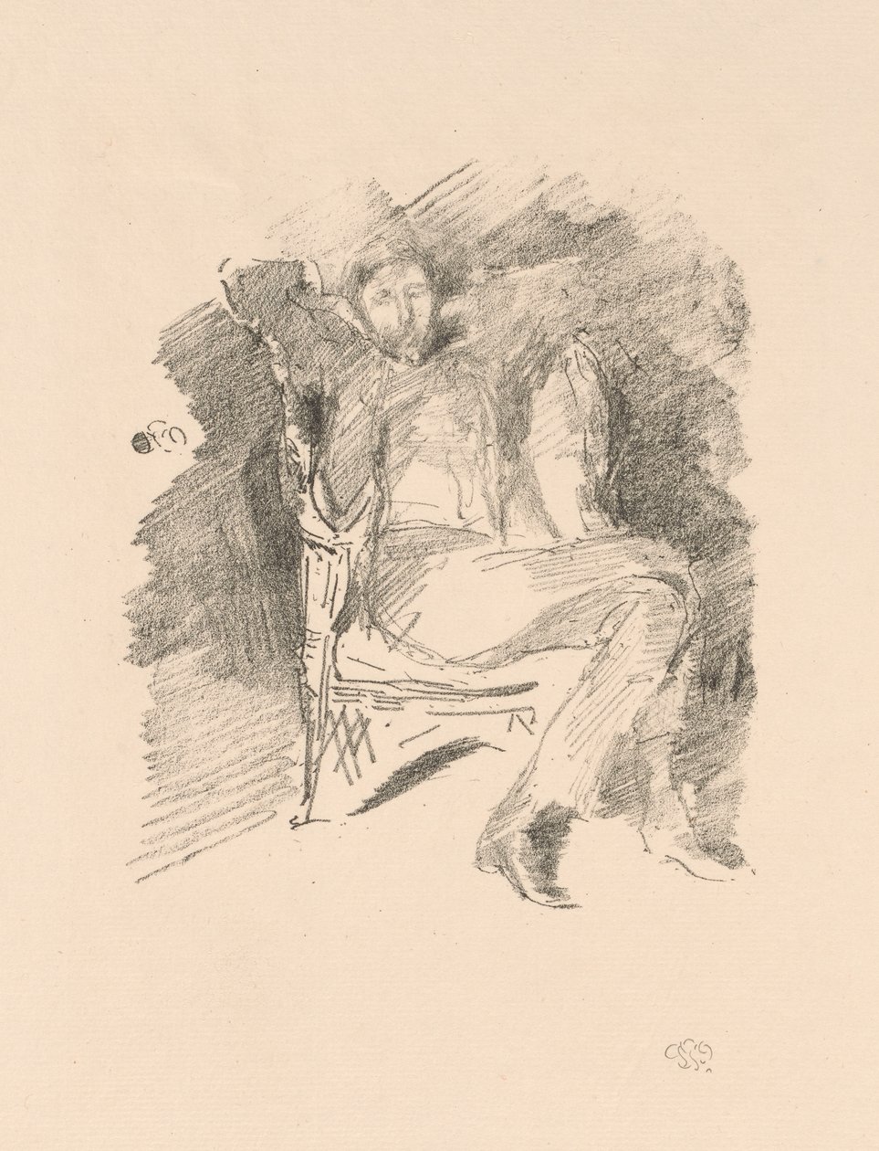 Firelight: Joseph Pennell, No. 1 de James McNeill Whistler