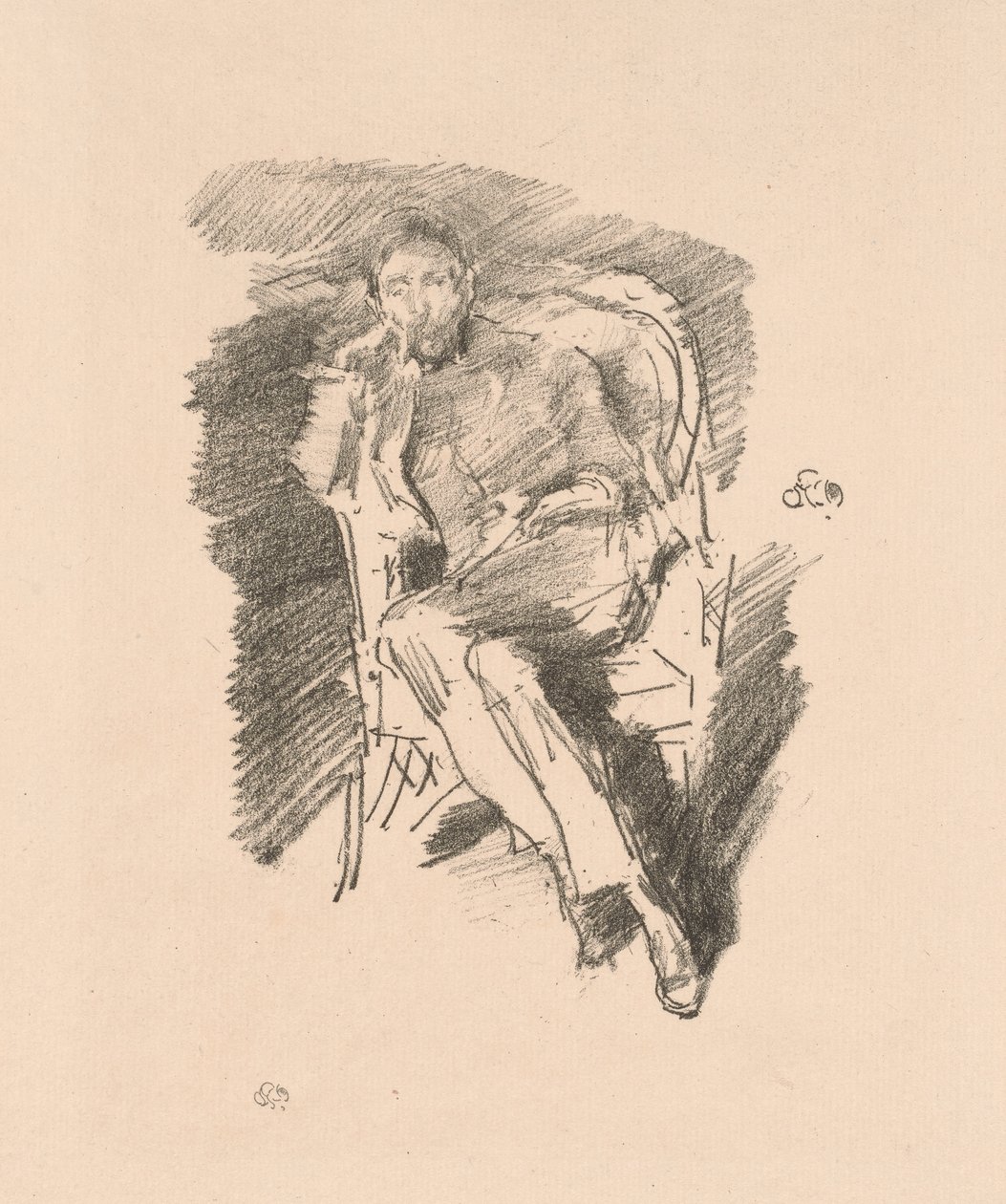 Firelight: Joseph Pennell, nº 2 de James McNeill Whistler