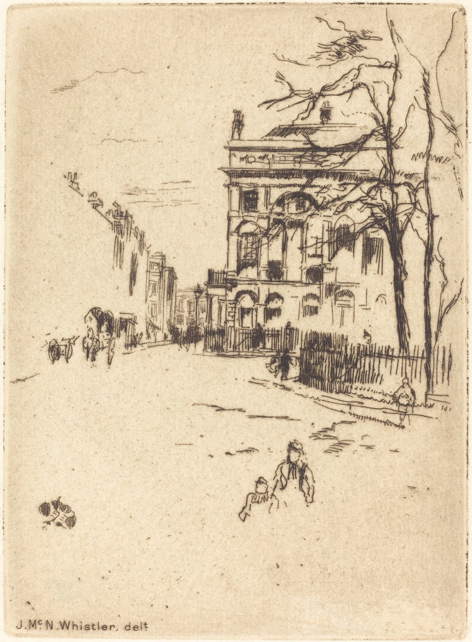 Plaza Fitzroy de James Abbott McNeill Whistler