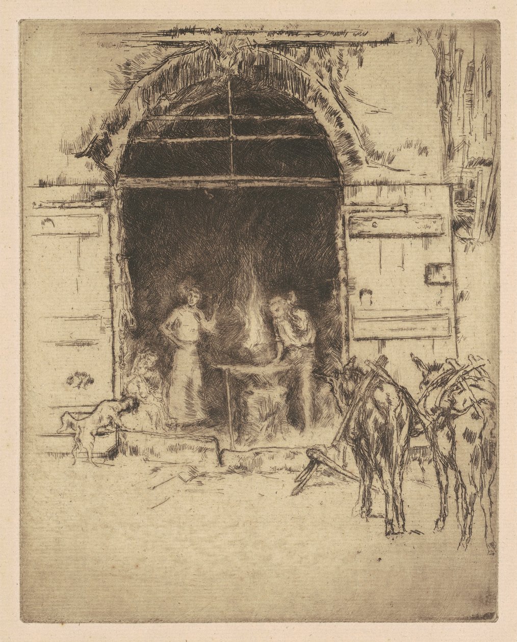 Forja ardiente de James Abbott McNeill Whistler