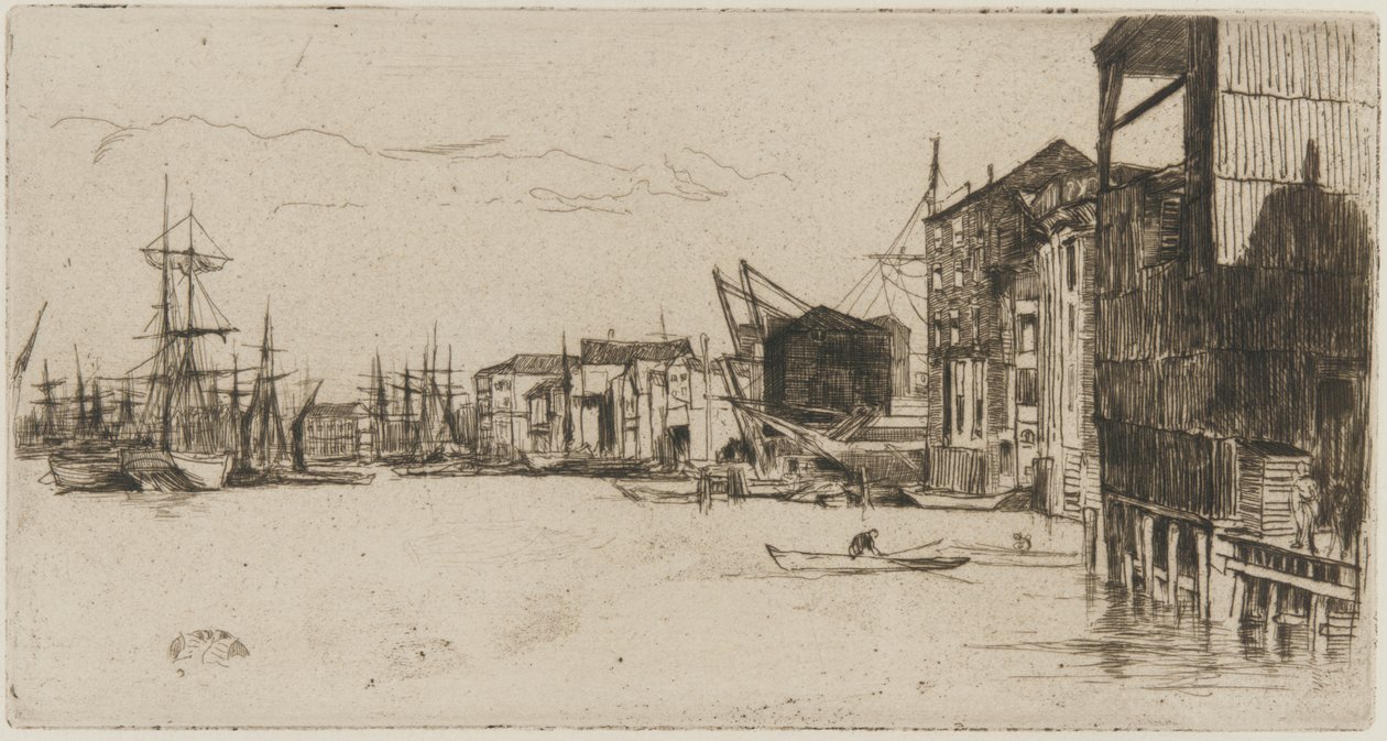 Muelle de libre comercio de James Abbott McNeill Whistler