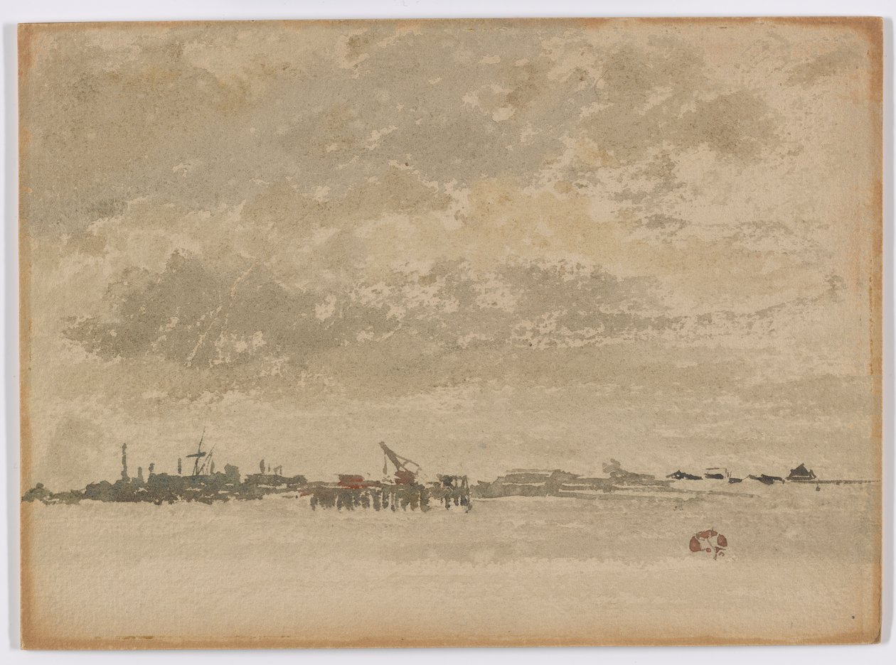 Gris y plata – Purfleet de James Abbott McNeill Whistler
