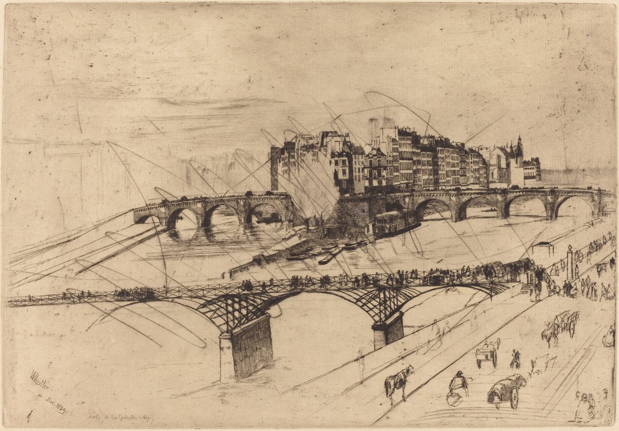Isla de la Cité, París de James Abbott McNeill Whistler