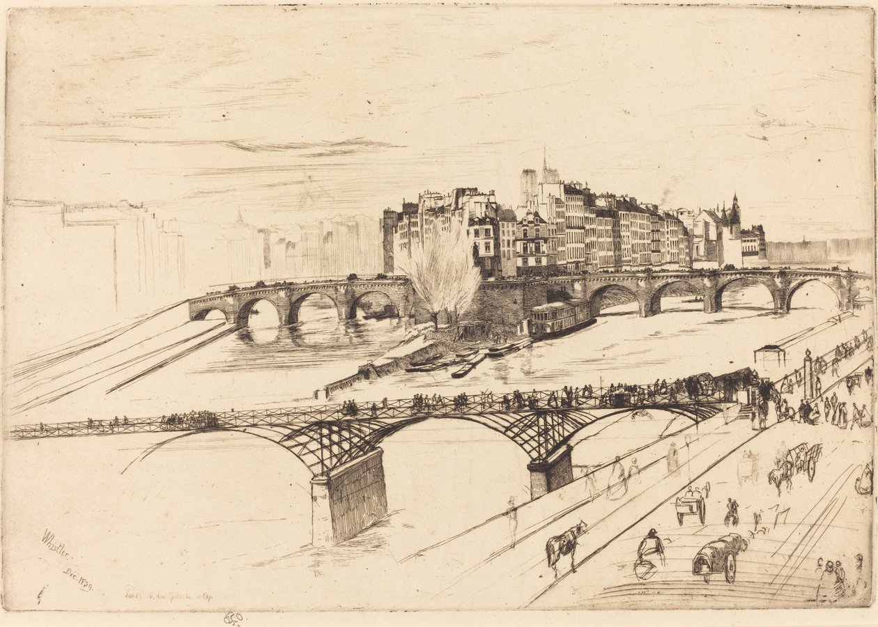 Isla de la Cité, París de James Abbott McNeill Whistler