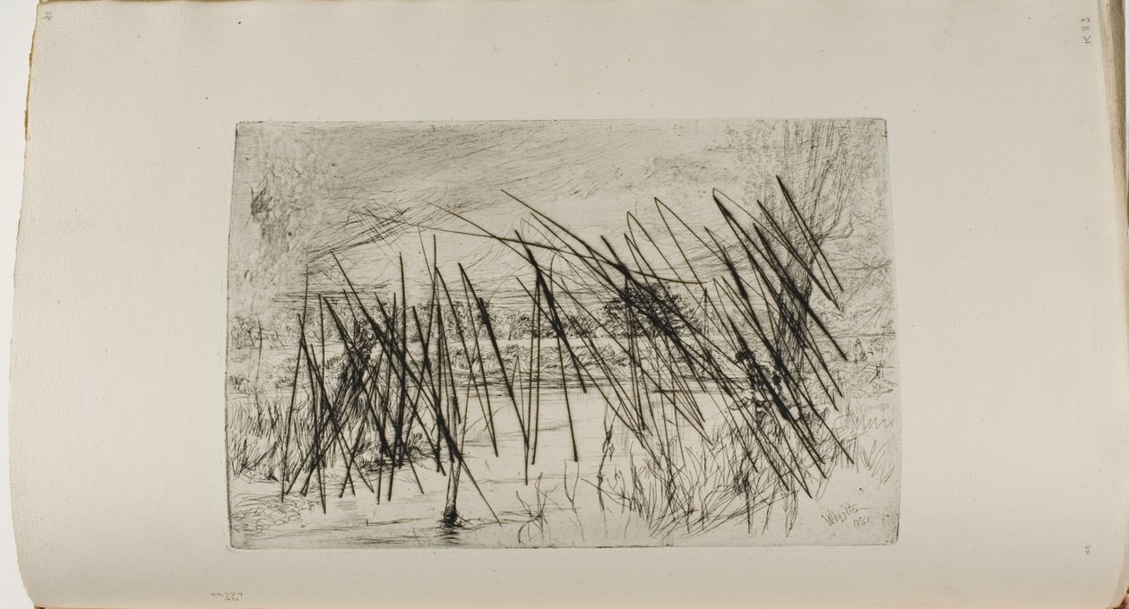 Paisaje con pescador de James Abbott McNeill Whistler