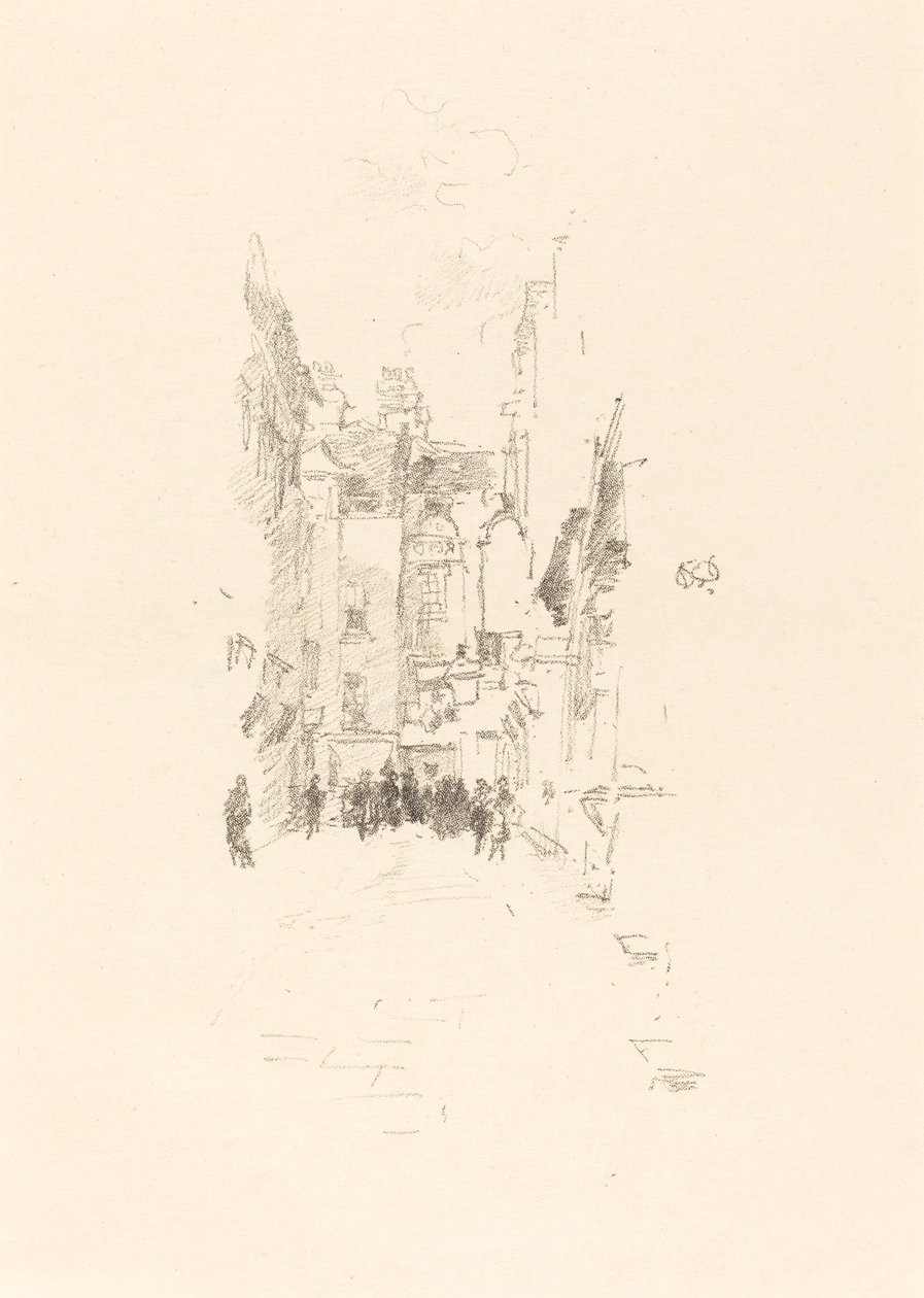 Pequeño patio, Cloth Fair de James Abbott McNeill Whistler