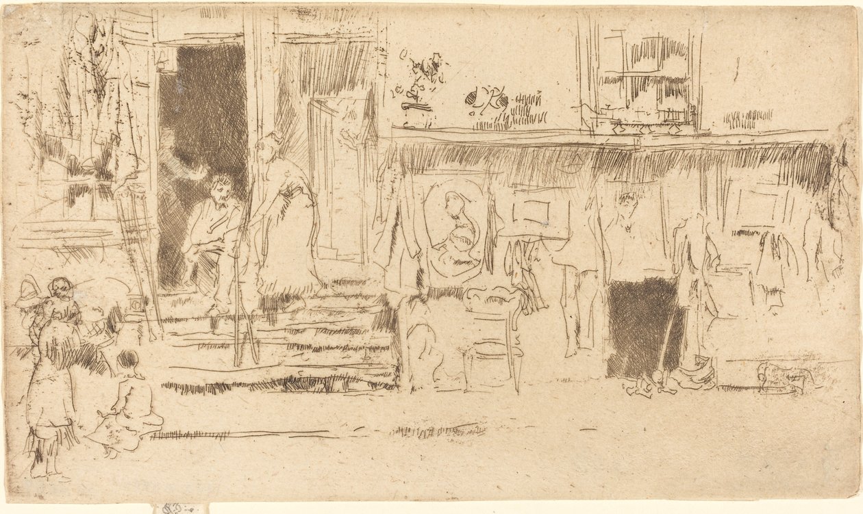 Tienda de ropa usada, No.II de James Abbott McNeill Whistler
