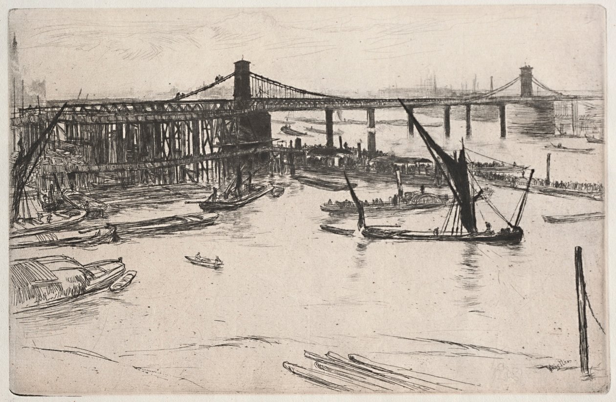 Antiguo puente de Hungerford de James McNeill Whistler