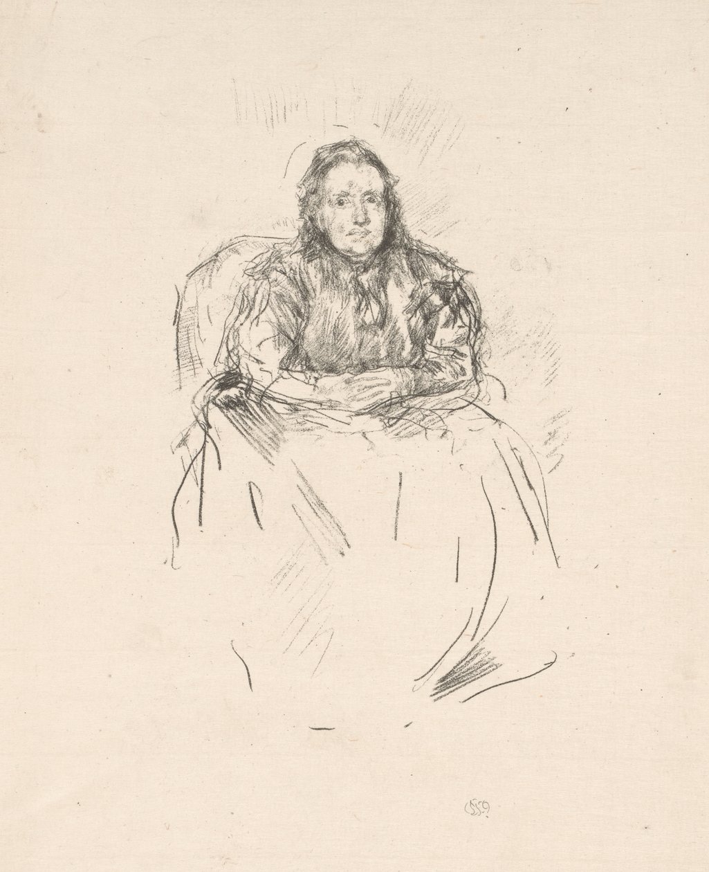 Estudio de retrato: Sra. Philip de James Abbott McNeill Whistler