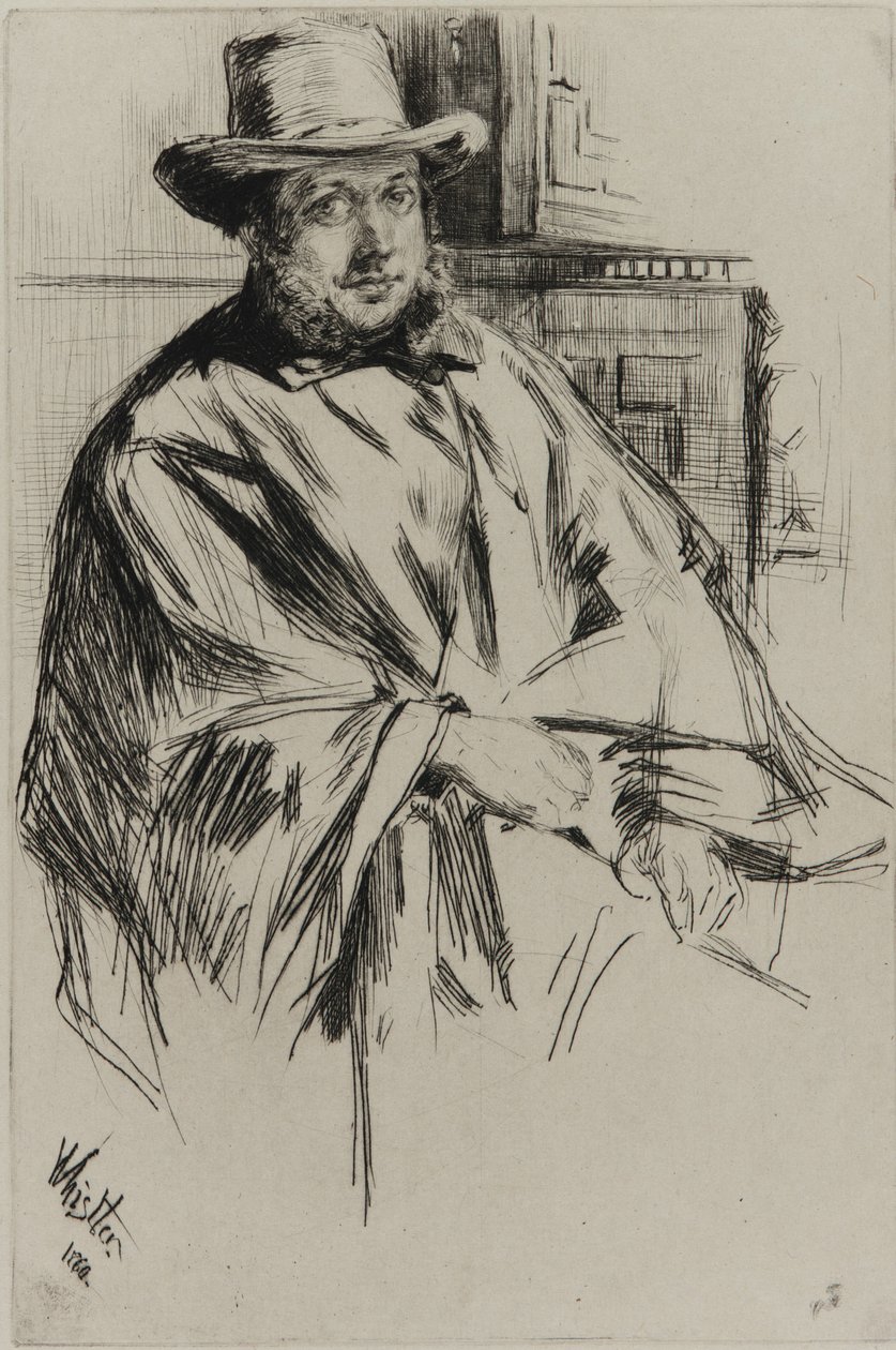 Retrato de un hombre de James Abbott McNeill Whistler